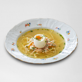 Куриный суп с лапшой и яйцом  заказать доставку в Красноярске | Доставка «Беллини»