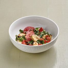 Салат с хрустящими баклажанами и спелыми томатами заказать доставку в Красноярске | Доставка «Беллини»