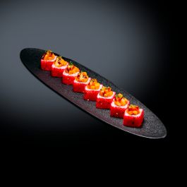 Ролл с запечённой тыквой и грибами Ролл с запечённой тыквой и грибами заказать доставку в Красноярске | Доставка «Беллини»