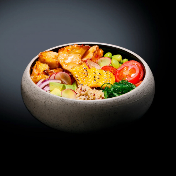 Поке с хрустящими баклажанами Поке с хрустящими баклажанами заказать доставку в Красноярске | Доставка «Беллини»