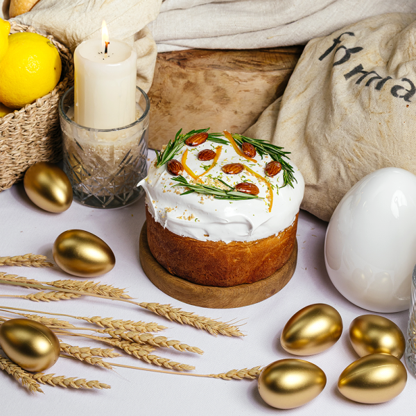 Пасхальный кулич с лимонным курдом заказать доставку в Красноярске | Формаджи