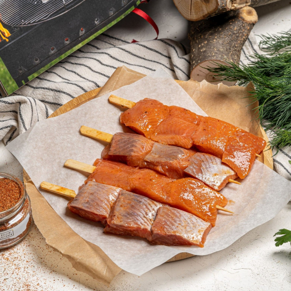 Шашлык из филе красной рыбы заказать доставку в Красноярске | «Bellini Kitchen»