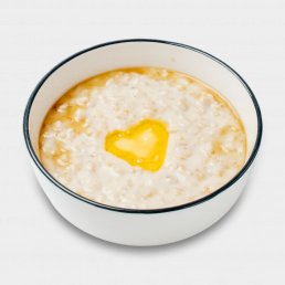 Овсяная каша на молоке с деревенским маслом и кленовым сиропом Овсяная каша на молоке с деревенским маслом и кленовым сиропом заказать доставку в Красноярске | «РомБаба»