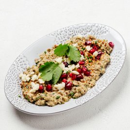 Печёный баклажан с кавказским сыром Печёный баклажан с кавказским сыром заказать доставку в Красноярске | «Баран и бисер»