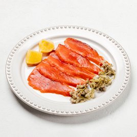 Подкопчённая нерка с солёным лимоном и джонджоли Подкопчённая нерка с солёным лимоном и джонджоли заказать доставку в Красноярске | «Баран и бисер»