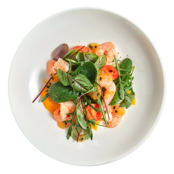 Салат с креветками и манго Салат с креветками и манго заказать доставку в Красноярске | Доставка «Беллини»