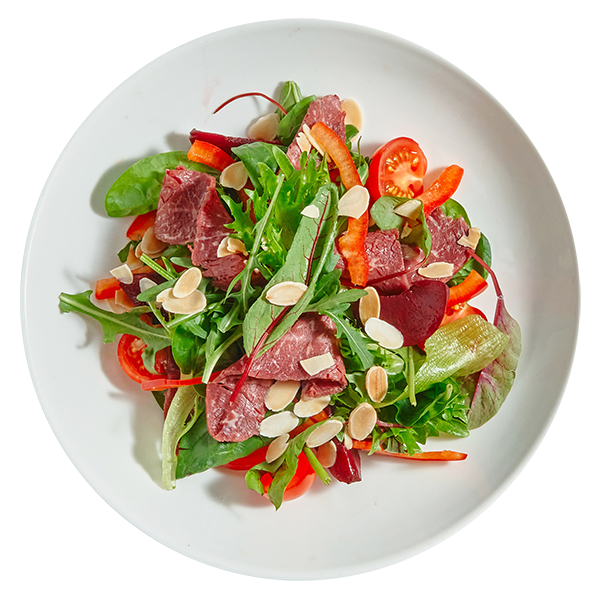 Салат с телятиной и сливой Салат с телятиной и сливой заказать доставку в Красноярске | Доставка «Беллини»