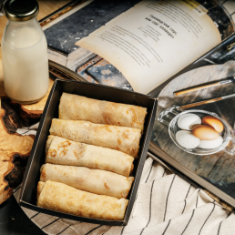 Блинчики с лисичками и овощами  заказать доставку в Красноярске | «Bellini Kitchen»