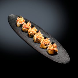 Горячий ролл с крабом и креветкой Горячий ролл с крабом и креветкой заказать доставку в Красноярске | «Якитория»