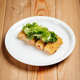 Блины фритте с форелью и крем-чиз Блины фритте с форелью и крем-чиз заказать доставку в Красноярске | Доставка «Беллини»