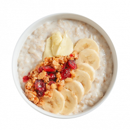 Каша овсяная с бананом и гранолой Каша овсяная с бананом и гранолой заказать доставку в Красноярске | Доставка «Беллини»