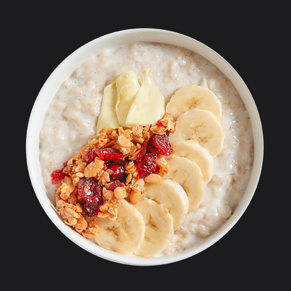 Каша овсяная с бананом и гранолой  заказать доставку в Красноярске | «Перцы» в Красноярске