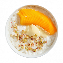 Каша рисовая с манго и фисташкой Каша рисовая с манго и фисташкой заказать доставку в Красноярске | Доставка «Беллини»