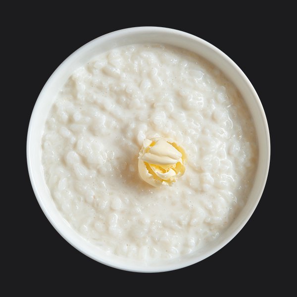 Рисовая каша на коровьем молоке со сливочным маслом Рисовая каша на коровьем молоке со сливочным маслом заказать доставку в Красноярске | «Перцы» в Красноярске