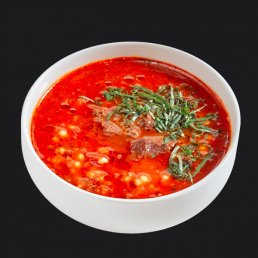 Суп с томлёной говядиной и птитимом заказать доставку в Красноярске | «Перцы» в Красноярске