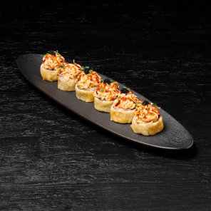 Горячий ролл с крабом и креветкой заказать доставку в Красноярске | «Якитория»