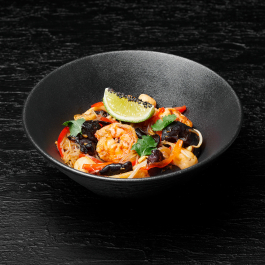 Стеклянная лапша с морепродуктами Стеклянная лапша с морепродуктами заказать доставку в Красноярске | Доставка «Беллини»