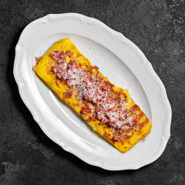 Омлет с беконом, ветчиной, томатами и сыром Омлет с беконом, ветчиной, томатами и сыром заказать доставку в Красноярске | Доставка «Беллини»