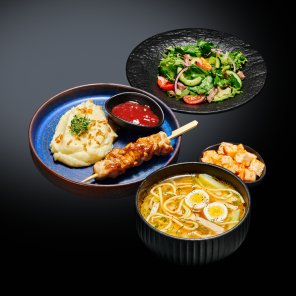 Салат+суп+горячее заказать доставку в Красноярске | «Якитория»