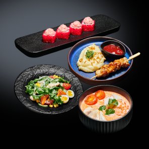 Салат+ролл+суп+горячее заказать доставку в Красноярске | «Якитория»