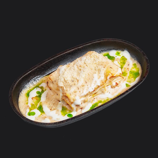 Лазанья с грибами и курицей в сливочно-трюфельном соусе Лазанья с грибами и курицей в сливочно-трюфельном соусе заказать доставку в Красноярске | «Перцы» в Красноярске