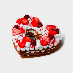 Торт медовик Сердце заказать доставку в Красноярске | «РомБаба»