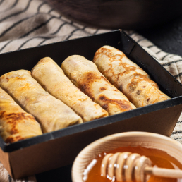 Блинчики с вареной сгущенкой Блинчики с вареной сгущенкой заказать доставку в Красноярске | «Bellini Kitchen»