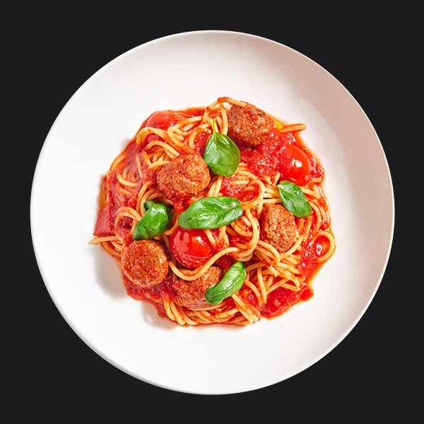 Спагетти с фрикадельками Спагетти с фрикадельками заказать доставку в Красноярске | «Перцы» в Красноярске