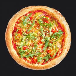 Пицца с овощами и сладким чили Пицца с овощами и сладким чили заказать доставку в Красноярске | «Перцы» в Красноярске