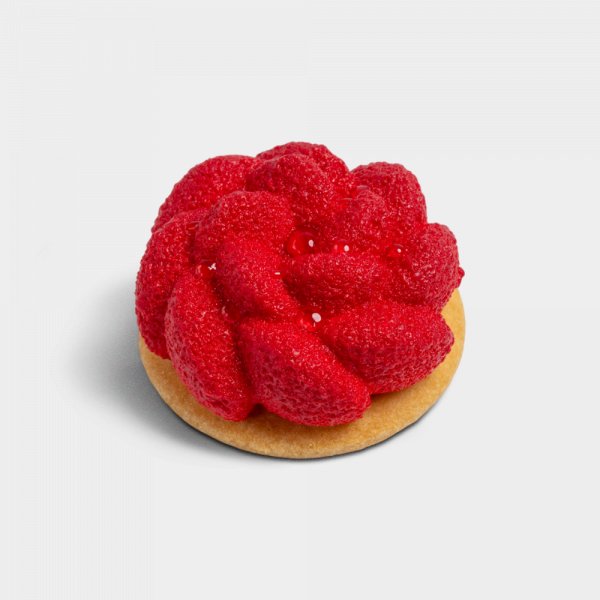 Пирожное Малиновый цветок Пирожное Малиновый цветок заказать доставку в Красноярске | «РомБаба»