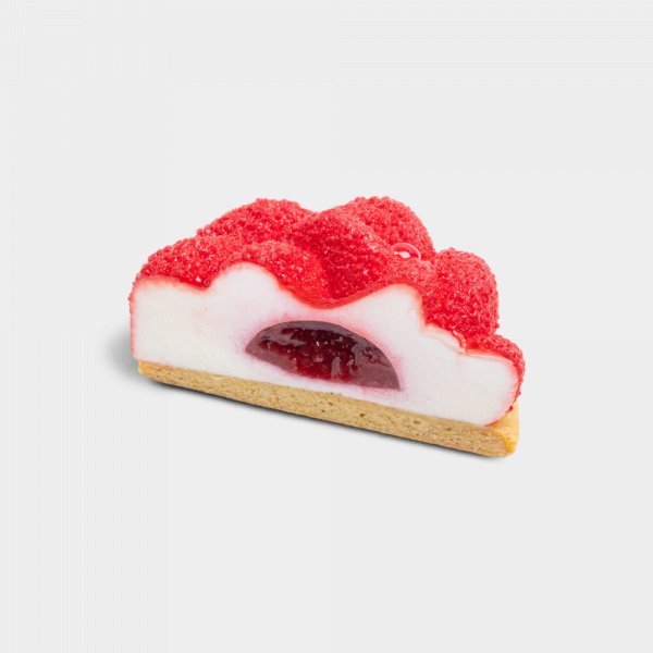 Пирожное Малиновый цветок Пирожное Малиновый цветок заказать доставку в Красноярске | «РомБаба»