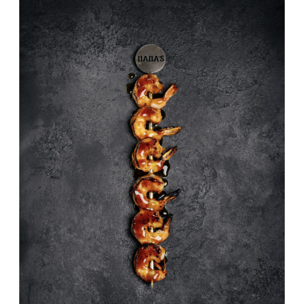 Тигровые креветки на гриле в соусе терияки Тигровые креветки на гриле в соусе терияки заказать доставку в Красноярске | Доставка «Беллини»