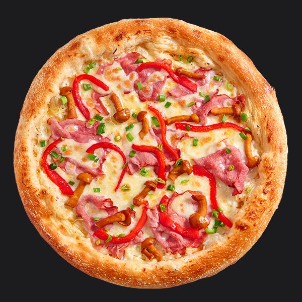 Пицца с опятами и свиным окороком заказать доставку в Красноярске | «Перцы» в Красноярске