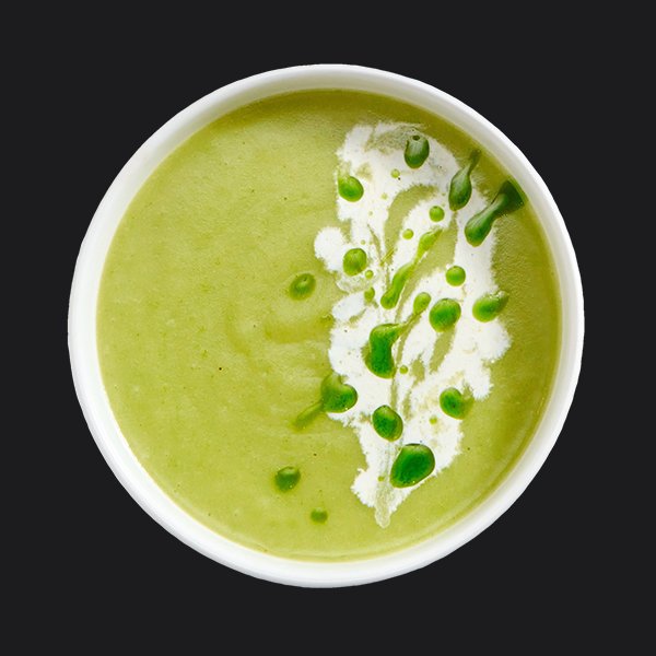 Суп-пюре из брокколи и зелёного горошка заказать доставку в Красноярске | «Перцы» в Красноярске