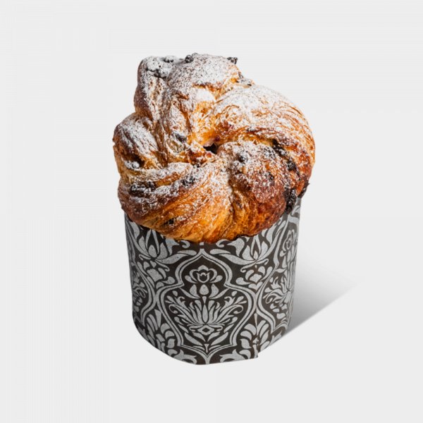 Кулич-краффин с шоколадом, ванильным кремом и вишневым конфи заказать доставку в Красноярске | «РомБаба»