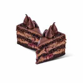 Темный трюфель с вишней, 2 кусочка Темный трюфель с вишней, 2 кусочка заказать доставку в Красноярске | Доставка «Беллини»