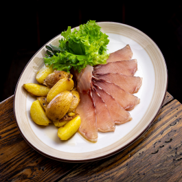 Нельма слабой соли с мини-картофелем заказать доставку в Красноярске | Доставка «Беллини»