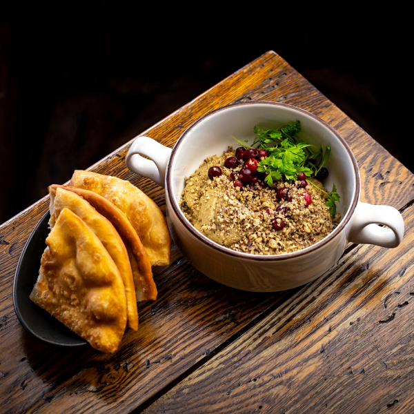 Паштет из печени гуся с якутской лепешкой заказать доставку в Красноярске | Доставка «Беллини»