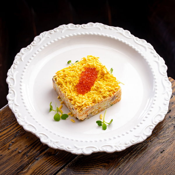 Мимоза с муксуном слабой соли заказать доставку в Красноярске | Доставка «Беллини»