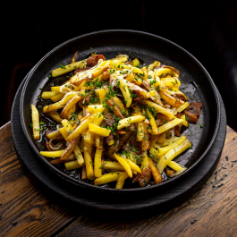 Картофель жареный со шкварками заказать доставку в Красноярске | Доставка «Беллини»