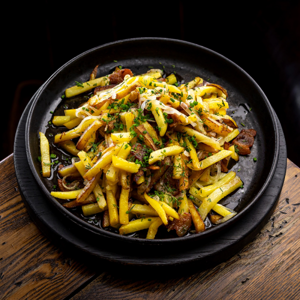 Картофель жареный со шкварками заказать доставку в Красноярске | Доставка «Беллини»