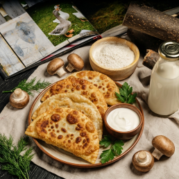 Мини чебурек с жюльеном  заказать доставку в Красноярске | «Bellini Kitchen»