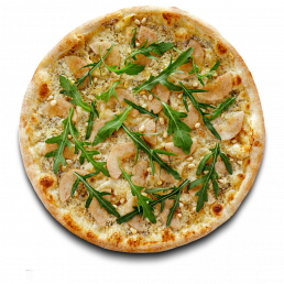 Пицца с сыром рокфорти и грушей