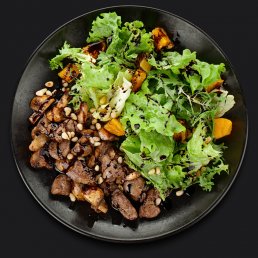 Салат с куриной печенью и апельсинами Салат с куриной печенью и апельсинами