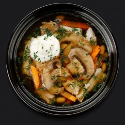 Суп грибной с мясом птицы Суп грибной с мясом птицы