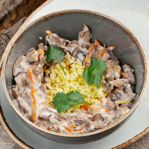 Пшёнка с говядиной и грибами Пшёнка с говядиной и грибами