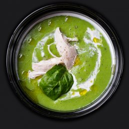 Крем-суп из шпината с курицей Крем-суп из шпината с курицей