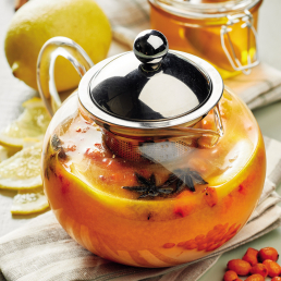 Облепиховый чай с лимоном и бадьяном заказать доставку в Красноярске | «Mama`s»
