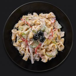 С копчёным цыплёнком и овощами С копчёным цыплёнком и овощами