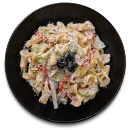С копчёным цыплёнком и овощами С копчёным цыплёнком и овощами